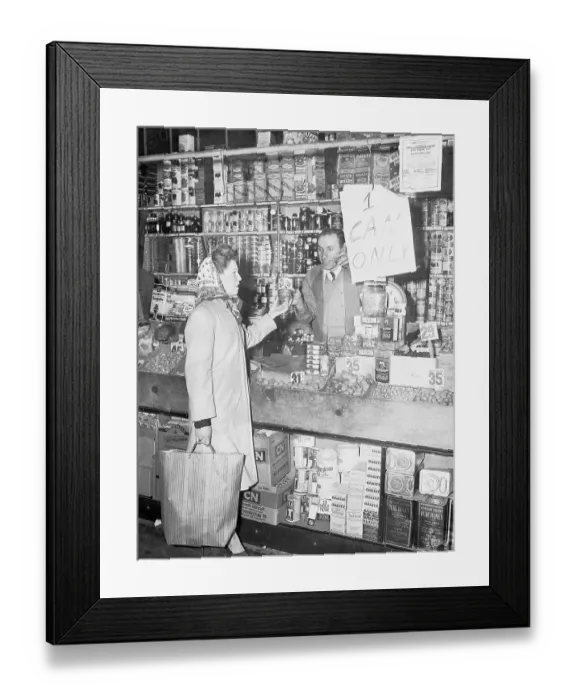 Framed Print : Female Customer Chatting with Clerk Regarding Product Framed Print : Female Customer Chatting with Clerk Regarding Product