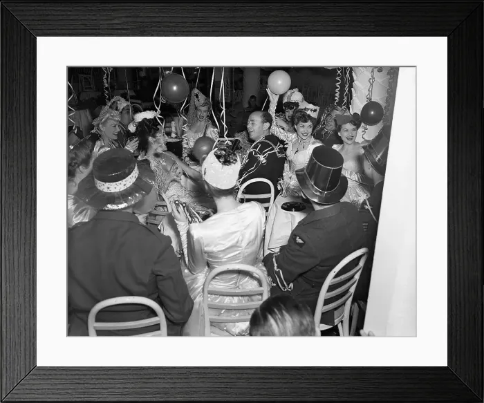 Framed Print : Sailor Surrounded by Women Framed Print : Sailor Surrounded by Women