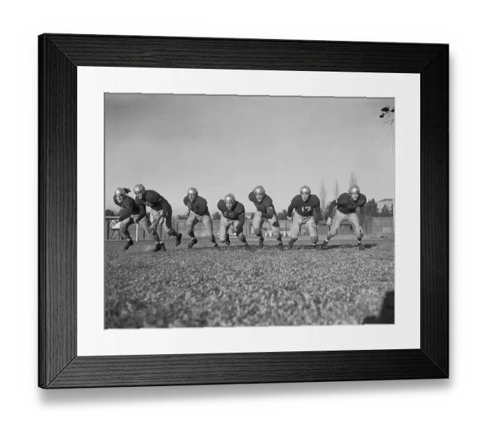 Framed Print : UCLA Starters Practicing Framed Print : UCLA Starters Practicing