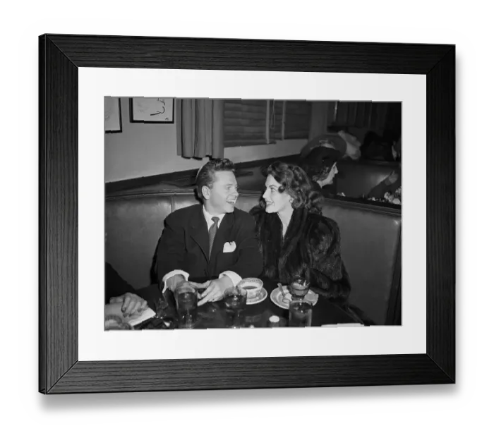 Framed Print : Mickey Rooney and Ava Gardner Framed Print : Mickey Rooney and Ava Gardner