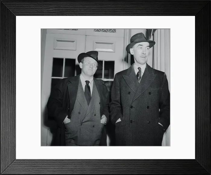 Framed Print : Spencer Tracy and Robert Sherwood Framed Print : Spencer Tracy and Robert Sherwood