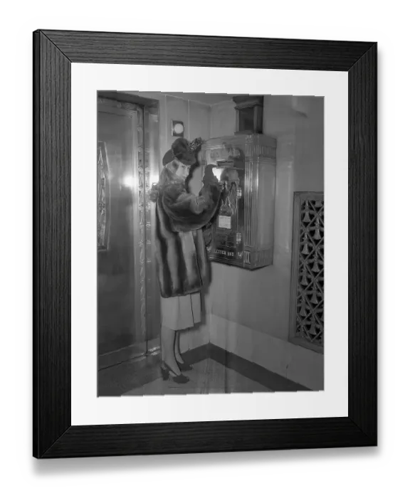 Framed Print : Veronica Lake Mailing a Letter Framed Print : Veronica Lake Mailing a Letter