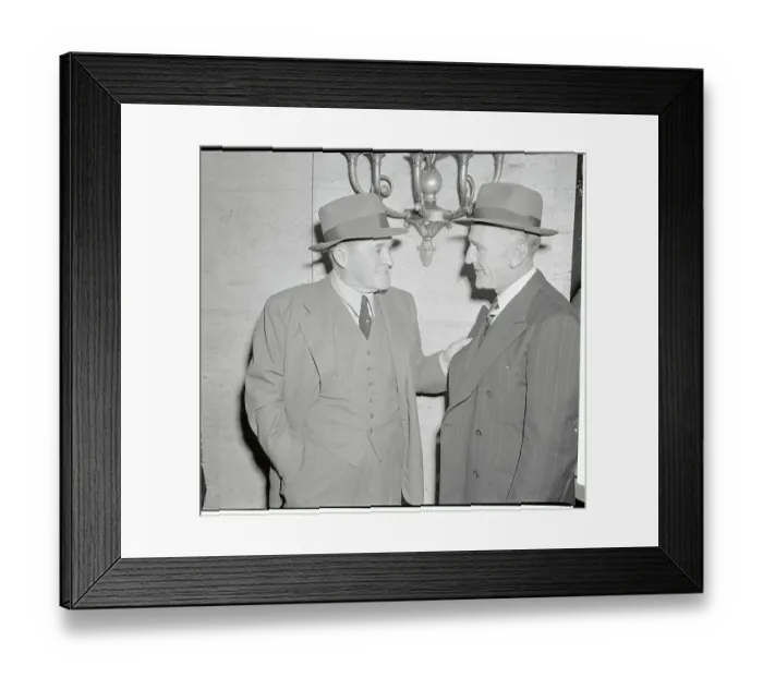 Framed Print : Joe McCarthy Talking with Casey Stengel Framed Print : Joe McCarthy Talking with Casey Stengel