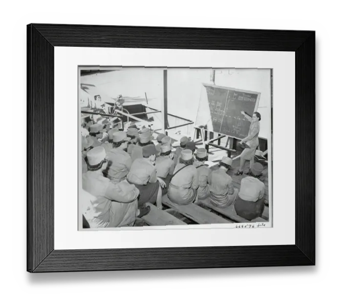 Framed Print : Women's Army Corps Students Receiving Instructions Framed Print : Women's Army Corps Students Receiving Instructions