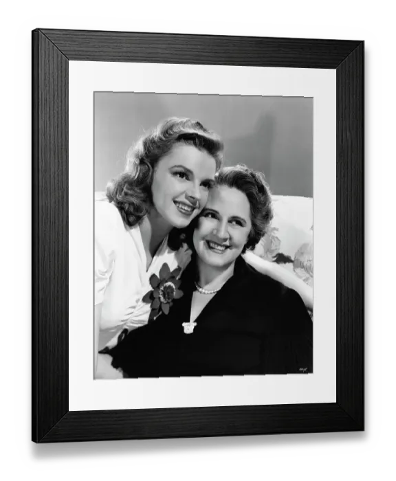 Framed Print : Judy Garland with Her Mom Framed Print : Judy Garland with Her Mom
