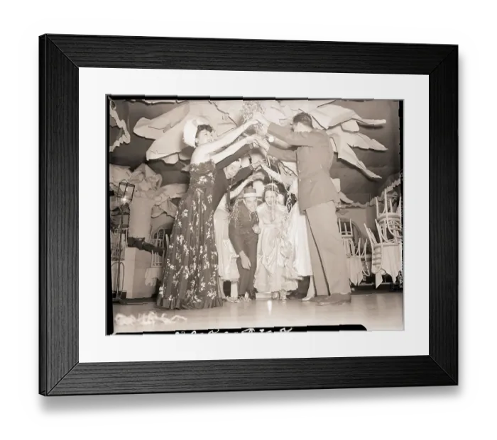 Framed Print : Revelers Participating in London Bridge Framed Print : Revelers Participating in London Bridge
