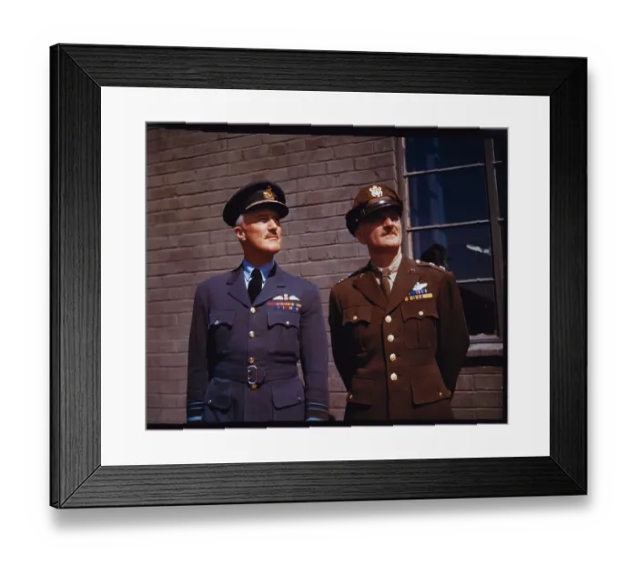 Framed Print : Navy Officers Posing in Uniform Framed Print : Navy Officers Posing in Uniform