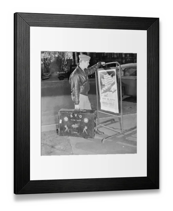Framed Print : Jimmie Allard Looking at Army Recruiting Poster Framed Print : Jimmie Allard Looking at Army Recruiting Poster
