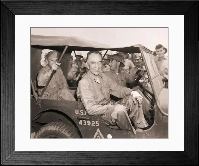 Framed Print : Eddie Rickenbacker After His Raft Rescue Framed Print : Eddie Rickenbacker After His Raft Rescue
