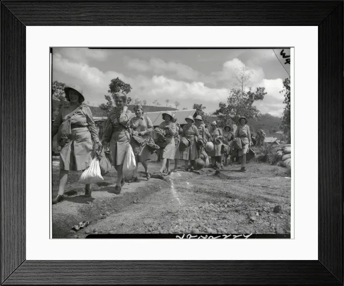 Framed Print : Military Nurses Going to Camp Framed Print : Military Nurses Going to Camp