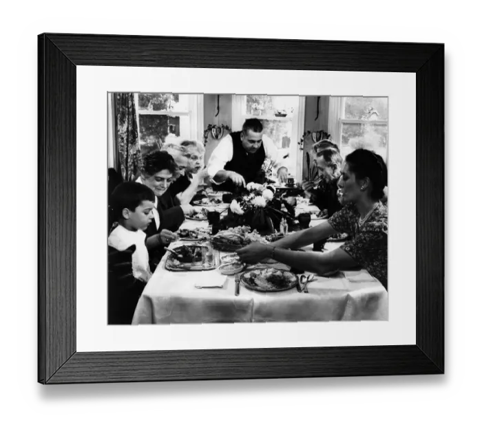 Framed Print : Family Having Thanksgiving Dinner Framed Print : Family Having Thanksgiving Dinner