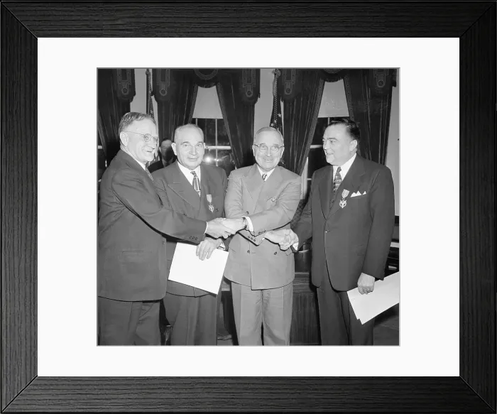 Framed Print : Government and Military Notables Attending FBI Class Graduation Framed Print : Government and Military Notables Attending FBI Class Graduation
