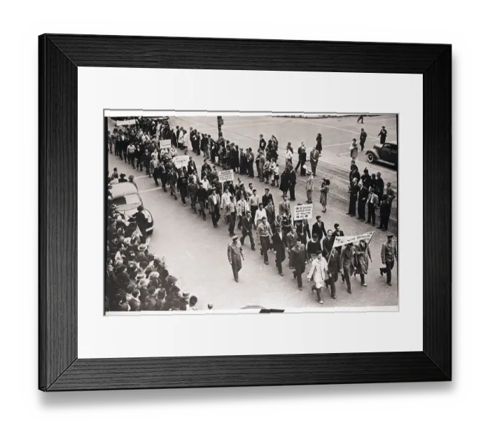 Framed Print : Enlistees March to Army Head Quarters Framed Print : Enlistees March to Army Head Quarters