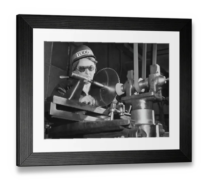 Framed Print : First of Women Hired in Manufactoring Framed Print : First of Women Hired in Manufactoring