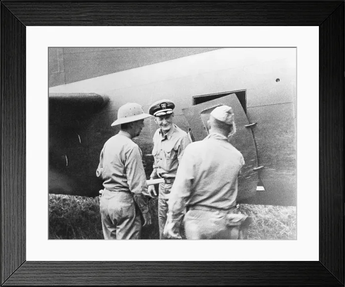Framed Print : Admiral John McCain Leaving Plane Framed Print : Admiral John McCain Leaving Plane