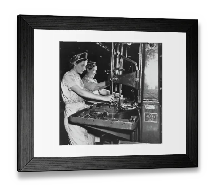 Framed Print : Mother-Daughter War Working Team