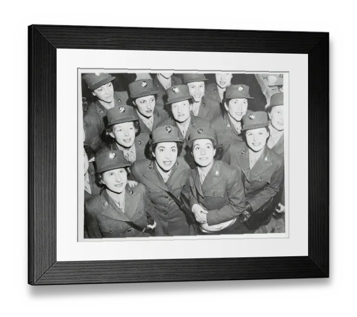 Framed Print : Close Up of Members of Women's Army Corps Framed Print : Close Up of Members of Women's Army Corps