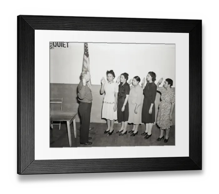 Framed Print : Women Are Sworn In Framed Print : Women Are Sworn In
