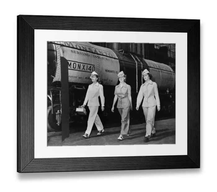 Framed Print : Women Working at the Monsanto Chemical Company Framed Print : Women Working at the Monsanto Chemical Company