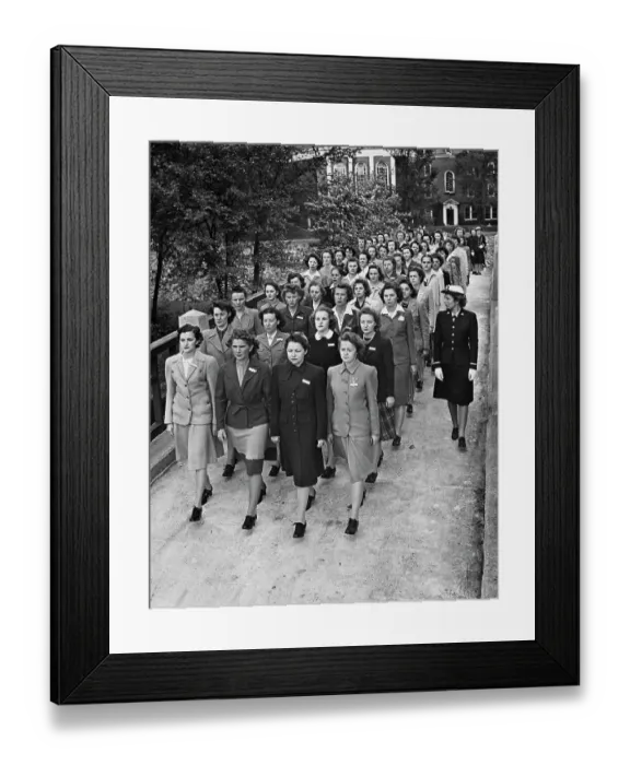 Framed Print : World War Two United States Naval Reserve WAVES 1942 Framed Print : World War Two United States Naval Reserve WAVES 1942