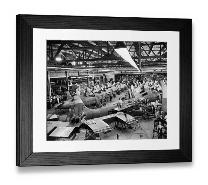 Framed Print : Overview of Military Aircraft Factory Framed Print : Overview of Military Aircraft Factory