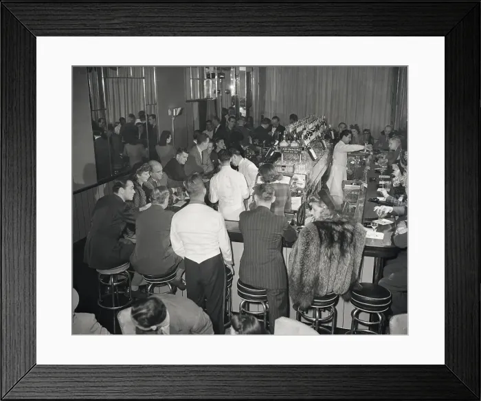 Framed Print : People Seated At Bar Of Stork Club Framed Print : People Seated At Bar Of Stork Club