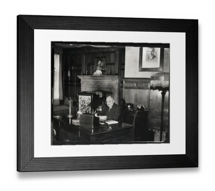 Framed Print : Ivan Maisky Reading in Office Framed Print : Ivan Maisky Reading in Office