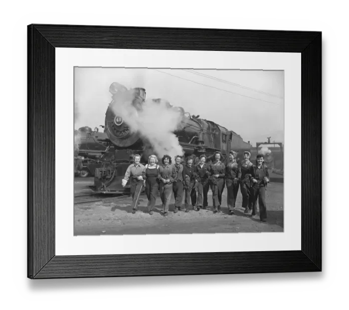 Framed Print : Women Leaving Workplace- the LIRR Framed Print : Women Leaving Workplace- the LIRR