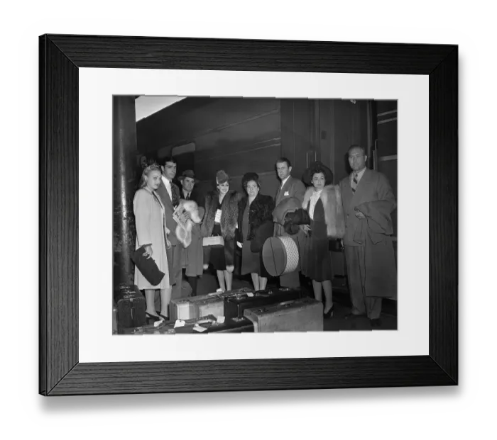 Framed Print : Yankee Players and Wives Framed Print : Yankee Players and Wives