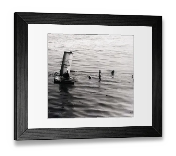 Framed Print : Seaman On Sinking Boat Weighing Options Framed Print : Seaman On Sinking Boat Weighing Options