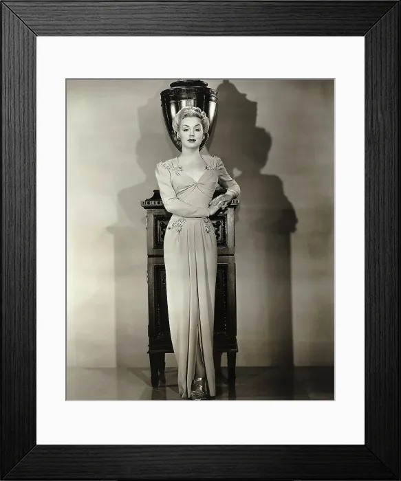 Framed Print : Anne Shirley Modeling an Evening Gown