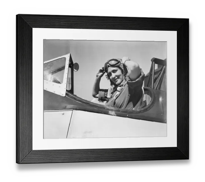 Framed Print : Alice Rhonie Adjusting Goggles Framed Print : Alice Rhonie Adjusting Goggles