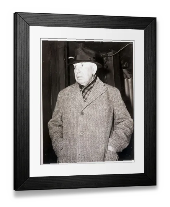 Framed Print : Theodore Dreiser with Coat and Hat Framed Print : Theodore Dreiser with Coat and Hat