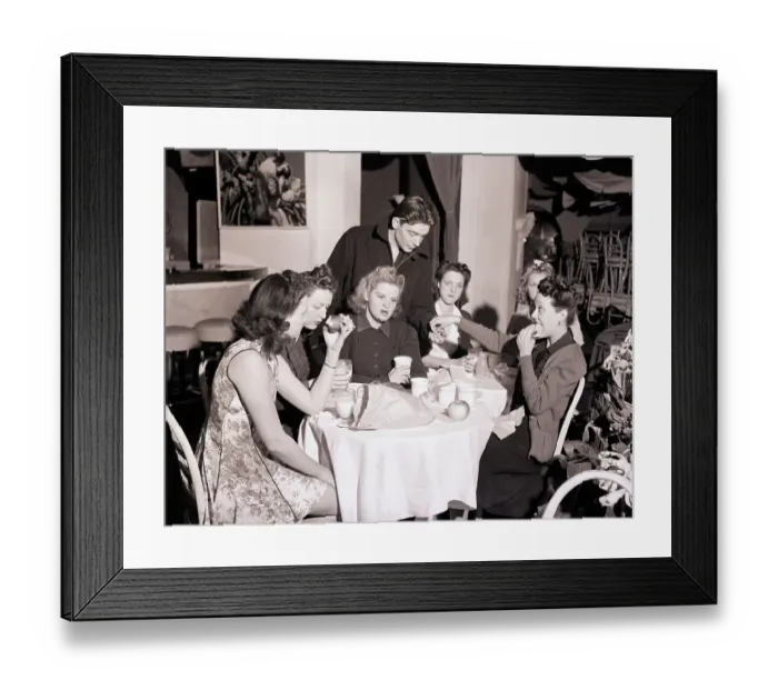 Framed Print : Copacabana Showgirls Eating Lunch Framed Print : Copacabana Showgirls Eating Lunch
