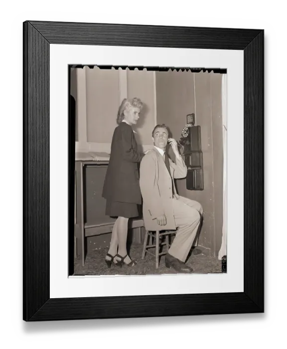 Framed Print : Man and Woman in Zoot Suit Fashions