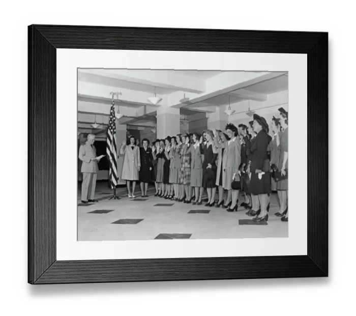 Framed Print : World War Two United States Naval Reserve WAVES 1942 Framed Print : World War Two United States Naval Reserve WAVES 1942