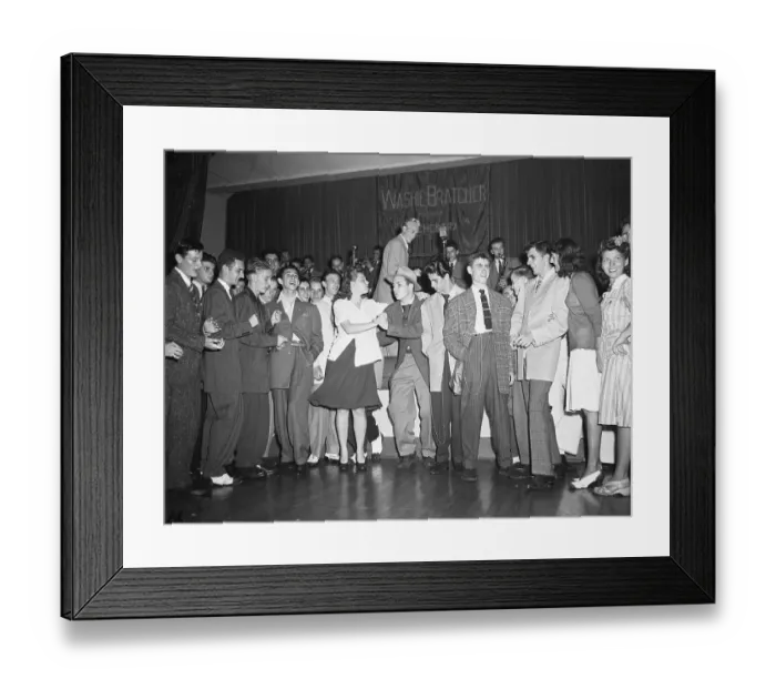 Framed Print : Zoot-Suited White Teens Framed Print : Zoot-Suited White Teens