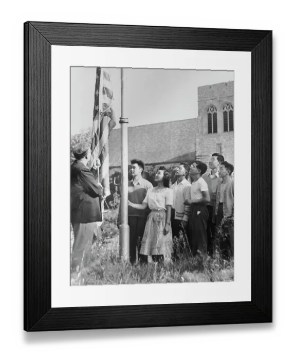 Framed Print : American-Born Japanese Students, 1942 Framed Print : American-Born Japanese Students, 1942