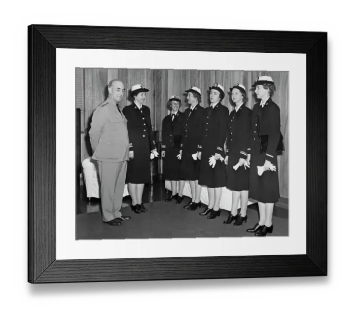 Framed Print : World War Two United States Naval Reserve WAVES 1942 Framed Print : World War Two United States Naval Reserve WAVES 1942