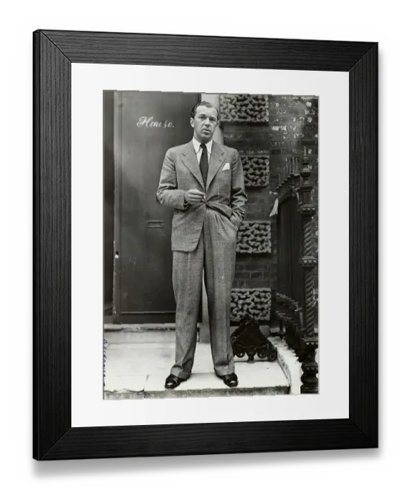 Framed Print : Prince Bertil with Cigarette Framed Print : Prince Bertil with Cigarette