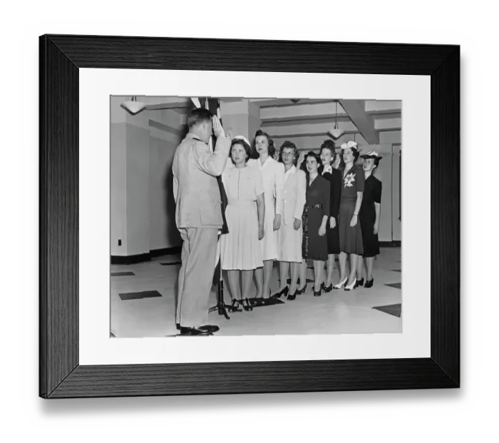 Framed Print : World War Two United States Naval Reserve WAVES 1942 Framed Print : World War Two United States Naval Reserve WAVES 1942