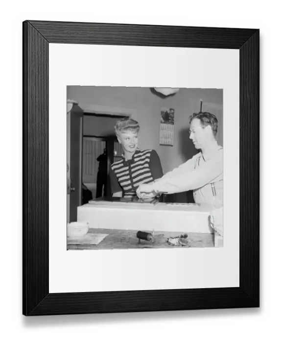 Framed Print : Ginger Rogers Being Fingerprinted Framed Print : Ginger Rogers Being Fingerprinted
