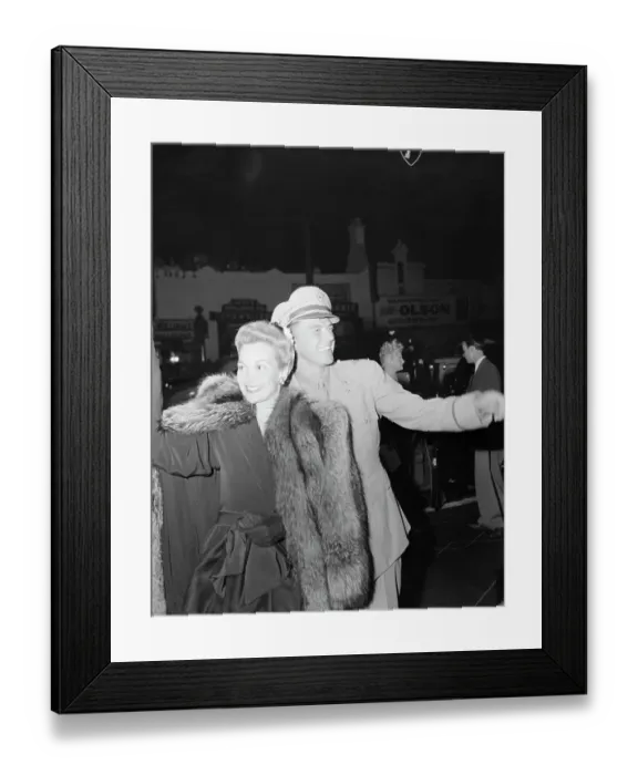 Framed Print : Ronald Reagan and Jane Wyman Arriving at Premiere Framed Print : Ronald Reagan and Jane Wyman Arriving at Premiere