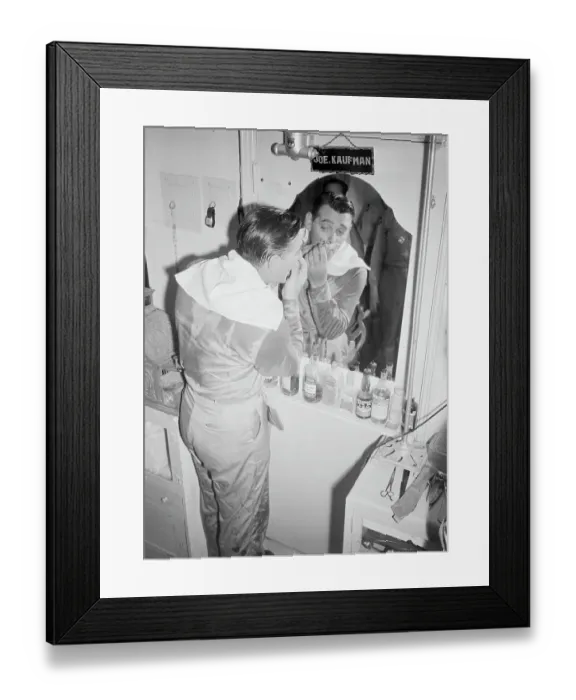 Framed Print : Clark Gable Shaving Moustache Framed Print : Clark Gable Shaving Moustache