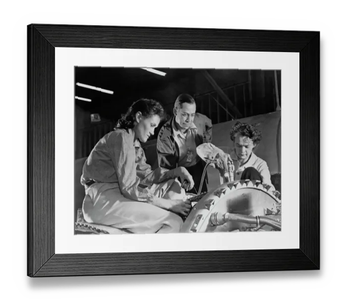 Framed Print : Women Working in Factories Framed Print : Women Working in Factories