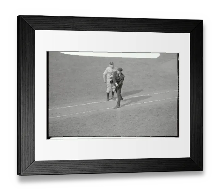 Framed Print : Umpire Waving Casey Stengel Out of Game Framed Print : Umpire Waving Casey Stengel Out of Game