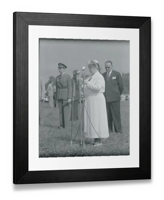 Framed Print : Queen Wilhelmina Addressing Air Force Framed Print : Queen Wilhelmina Addressing Air Force