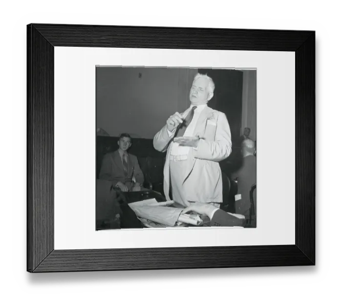 Framed Print : Thomas P. Gore Speaking Framed Print : Thomas P. Gore Speaking