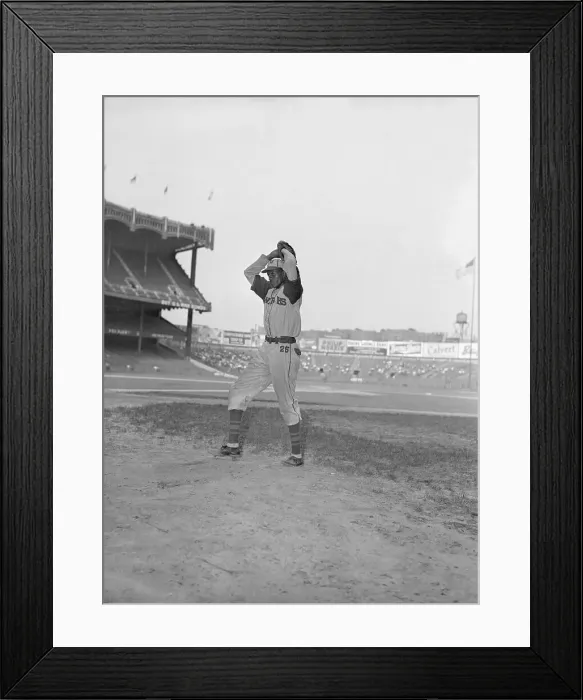 Framed Print : Satchel Paige Pitching in Practice Framed Print : Satchel Paige Pitching in Practice