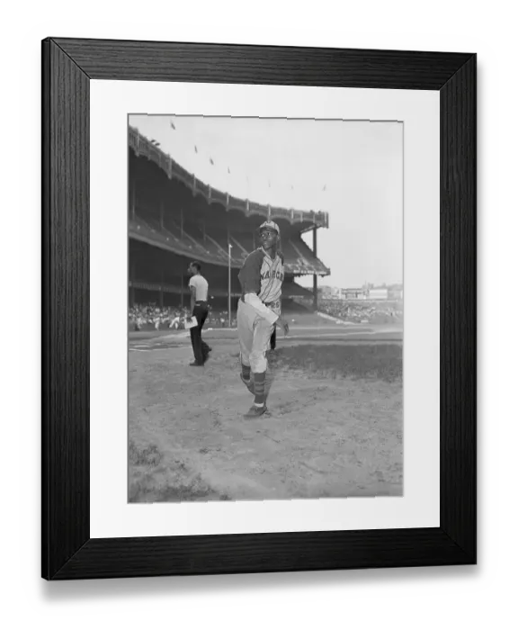 Framed Print : Satchel Paige Warming Up Framed Print : Satchel Paige Warming Up